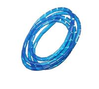 Tubo en Espiral para Cables, Tubo for ordenar Cables, Envoltura en Espiral, 1-2 m, ID, 4-6 mm, Retardante de Llama con Clip, Multicolor(Blauw,2 Meters ID 6mm)