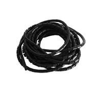 Tubo en Espiral para Cables, Tubo Organizador de Cables en Espiral, 2 Metros, 4-25 mm de diámetro Interior, Negro, Blanco, Retardante de Llama(Black,10mm Inside Diameter)