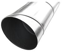 Tubo en espiral para ventilación de viviendas, 1000 mm de longitud, acero galvanizado, varios diámetros a elegir, DIN EN 12237