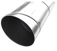 Tubo en espiral para ventilación de viviendas, 1000 mm de longitud, acero galvanizado, varios diámetros a elegir, DIN EN 12237