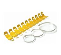 Tubo Enlace Intermedio De Escape Protector Tubo Escape para Motocicleta para Suzuki RMXS250S DRZ400S DR250R RMZ250 RM250 250SB SV650 Bandit Todoterreno Térmico(490mm Gold)