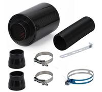 Tubo Entrada Aire De Admisión Aire Frío Para Coche Con Ventilador Carreras, Caja Kit Filtro Inducción Alimentación Fibra Carbono(WITHOUT FAN)