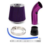 Tubo Entrada Aire Filtro De Aire Con Cabeza Hongo 76mm Reacondicionado Para Coche, Tubo Entrada, Kit Aluminio Cono Frío(Violeta)