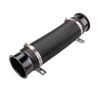 Tubo Entrada Filtro Admisión Aire 1 Tubo De Admisión Aire Frío Turbo Coche 76Mm Manguera Flexible Ajustable Conducto Alimentación Aire Frío(Black)