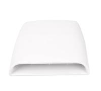 Tubo Entrada Filtro Admisión Aire Cubierta Salida Aire Decorativa Cubierta Ventilación Entrada Flujo Aire Universal Para Capó Coche Estilo Coche(WHITE)