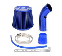 Tubo Entrada Filtro Admisión Aire Kit Tubo Inducción Turbo Para Admisión Aire Frío Filtro Aire 76Mm 3 Pulgadas Con Filtro Admisión Aire Cónico Alto Flujo(Blue)