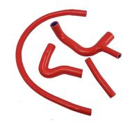 Tubo Entrada Para AUSTIN/Para ROVER Para MINI Para COOPER S/1275 GT Para CLUBMAN -1989 (4 Piezas) Manguera Radiador Silicona Admisión Aire(Rojo)