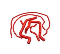 Tubo Entrada Para Ford Para Focus RS MK2 Para MKII Reemplazo Tubo Enfriamiento Radiador Piezas Rendimiento Kit Manguera Agua Radiador Silicona Admisión Aire(Rojo)