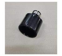 Tubo Escape 1 Uds., Embellecedores Tubo Escape Ovalados Puntas Escape Inclinadas Silenciador Brillante Punta Escape Tubos Silenciador Universales Tubo Cola Coche(63MM IN 130MM OUT)