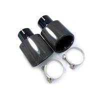 Tubo Escape 1 Uds Silenciador Escape Coche Tubo Escape Modificado 105 Mm 115 Mm 150mm Boquilla Gran Diámetro Brillante Cawide Oval Carbono Tubo Cola Coche(IN 48MM-OUT 115MM)