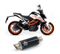 Tubo De Escape Arrow Gp2 Acero Negro Ktm Duke 125 2017 > 2020