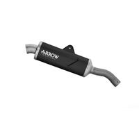 Tubo Escape Arrow IndyR EVO en Alum Dark tapa de Inox BMW F 900 GS Adv 2024.