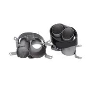 Tubo Escape Automóvil 2 Piezas Para A3, Para A4, Para A5, Para A6, Para A7, RS3, RS4, RS5, RS6, RS7, Punta De Escape De Fibra De Carbono, Silenciador, De Escape.(Matte)