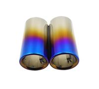 Tubo Escape Automóvil Para E90 E91 E92 E93 325 F30 F35 118d 320i 320 316i 328i Tubo De Escape Entrada 70 Mm Silenciador Cubiertas Punta Tubo De Escape(2PCS Blue)