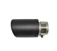 Tubo Escape AutomóVil Puntas De Escape Modificadas Fibra Carbono Con Chorro Arena One Piece Mate Para Coche Tubo Escape(66mm-101mm)
