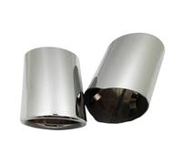 Tubo Escape Automóvil Puntas De Silenciador Acero Inoxidable Para Serie 5 F10 F11 F18 E60 E61 E39 528i 530i 535i 535d Silenciador(Sliver)