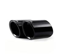 Tubo Escape Automóviles para BMW 2006-2010 E90 E92 325 Accesorios Coche 2 Uds Punta Trasera Negra Titanio Extremo Tubo Escape Silenciador Trasero Tubo de Escape(Black with M)