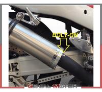 Tubo Escape Bolt-On GPR INOX TONDO ROUND Aprobad KAWASAKI ZX-7R ZX750F 2001 2002