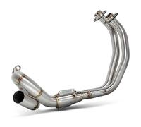 Tubo Escape Carreras Motocicleta 51mm Tubo Conexión Frontal Modificado Cabezal Giratorio Para MT07 FZ07 XSR700 2014-2024 Tubo escape motocicleta