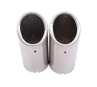 Tubo Escape Coche 1 Par Silenciador Tubo Trasero De Coche Para VW Para Golf Para Jetta 6 Para Scirocco Para Passat B6 B7 B8(Silver)