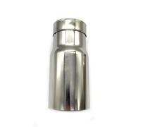 Tubo escape coche 1 Pieza De Escape Universal De Acero Inoxidable Para Mitsubishi Tubo Escape Automóvil Punta De Silenciador Recta Simple Punta de silenciador(IN 48MM-OUT 89MM)