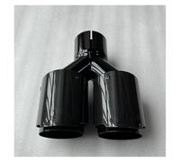 Tubo escape coche 1 Pieza Para E46 E90 E60 Accesorios Para Coches Puntas De Escape Dobles De Fibra De Carbono Silenciador Herramientas Para Automóviles Punta de silenciador(ID 48MM-OD 89MM)