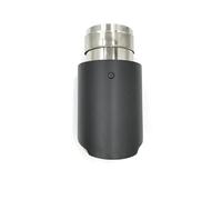Tubo Escape Coche 1 Pieza Punta Escape Fibra Carbono Universal/tubo Silenciador De Acero Inoxidable Para Tubo De Escape De Automóvil(70 IN-114MM OUT)