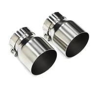 Tubo escape coche 2 Piezas De Punta De Escape Para F22 F23 Para M235i Para M240i F20 F21 Para M135i Para M140i F30 F31 Para M335i F32 F33 F36 Silenciador ID60mm Punta de silenciador(Mate)