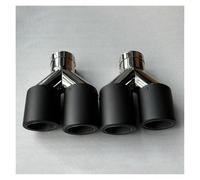 Tubo escape coche 2 Piezas De Puntas De Escape Dobles En Y Accesorios Para Coche Inoxidable Silenciador De Doble Salida Para Todos Los Coches AK Punta de silenciador(ID 63MM-OD 101MM)