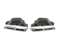 Tubo escape coche Adecuado Modelos 14-16 De Para Benz S65 Para AMG Tubo De Escape De Boca Cuadrada Negra Con Salida Cuádruple Y Silenciador Punta de silenciador(Plata)