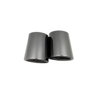 Tubo Escape Coche Coche 2 Puntas Escape Y Silenciador Para Serie 5 520i 523i 525i 528i 530i 535i 535d F10 F11 F18 E60 E61 E39(Titanium Black)