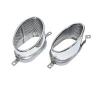 Tubo Escape Coche Coche Para A3 A4 A5 A6 C7 A7 2015-2018 Hasta RS3 RS4 RS6 RS7 Punta Automóvil Boquilla Tubo Escape Silenciador Ovalado(Plata)