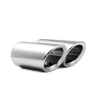 Tubo Escape Coche Coche Puntas Escape Y Silenciador Para 325i 328i(75mm Silver2PC)
