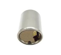 Tubo Escape Coche Cubierta Silenciador Extremo Escape Para Skoda Para Octavia A5 A7 Para Superb Para Yeti 1.4T 6T 6L (2009-2015) Silbato Tubo Escape(1 piece Silver)