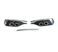 Tubo escape coche Difusor De Parachoques Trasero Con Puntas De Escape Para Q5 Sportback 2020-2023 Punta de silenciador(A Style)