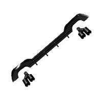 Tubo escape coche Kit De Carrocería Para Serie 3 G20 330i 330li 2020 Difusor De Parachoques Trasero + Silenciador Punta De Escape Punta de silenciador(Negro brillante)