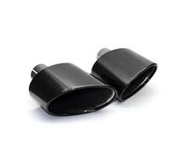Tubo escape coche Para A3 A4 A5 A6 A7 Para RS3 RS4 RS5 RS6 RS7 Boquilla De Escape Ovalada Silenciador Del De Escape Punta de silenciador(Negro)