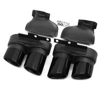 Tubo Escape Coche Para A6 Para A7 C8 S6 S7 2019-2024 Punta De Silenciador Acero Inoxidable Para Escape Coche(To cut Black)