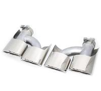 Tubo Escape Coche Para ClaseC Para W204 E W212 W211 S W221 Actualización Tubería Para AMG 63 Boquilla Punta Silenciador Salida(H SiIver 250)