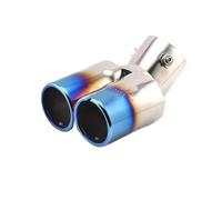 Tubo Escape Coche Para Ford Para Focus Para Fiesta 2009 2010 2011 2012 2013 Silenciador De Tubo De Escape Curvo Doble(2)