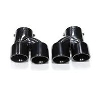 Tubo escape coche Para G42 G22 Para M240i 2021 2022 Tubo De Escape Punta De Silenciador De Fibra De Carbono Boquilla Del De Escape Tubo De Escape Punta de silenciador(Black A)