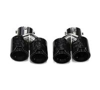 Tubo escape coche Para G42 G22 Para M240i 2021 2022 Tubo De Escape Punta De Silenciador De Fibra De Carbono Boquilla Del De Escape Tubo De Escape Punta de silenciador(Carbon look O)