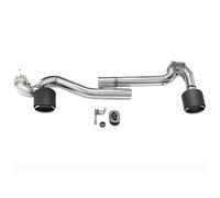 Tubo escape coche Para Serie 3 320i 325i 330i E90 E92 Escape Parachoques MT Tubo De Escape De Doble Salida Silenciador De Escape Punta de silenciador(Carbon A)