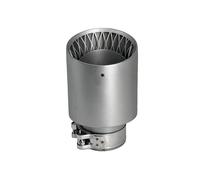 Tubo escape coche Para Sistema de para escape Universal con punta para acero inoxidable para silenciador((1pc) in63-out101mm)