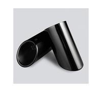 Tubo Escape Coche Para VW Para CC Para Passat Para Tiguan Para Sagitar Para Polo Para Golf Tubo Escape Coche Punta 2 Unids/set Cubiertas Silenciador Acero Inoxidable(379-Black)