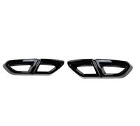 Tubo Escape Coche Para VW Para Magotan Para Passat Para B8 2016-2019 Alerón Parachoques Trasero Marco Garganta Cola Embellecedor Tubo Escape Tubos Extremo Coche(Negro brillante)