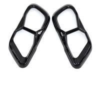 Tubo Escape Coche Para X5 G05 Para X6 G06 Para X7 G07 2019-2024 Tubo Escape Silenciador Moldura Portón Trasero Boquilla Portón Trasero Negra Acero Inoxidable Externa(Black B)