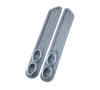 Tubo Escape Coche Pegatinas Tubo Escape Doble Goma ABS Para Coche 2 Unidades Por Juego Accesorio Para Silenciador Silbato Tubo Escape(Grey)