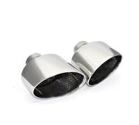 Tubo escape coche Tubo De Escape Para A3 A4 A5 A6 A7 Hasta Para Para RS3 RS4 RS5 RS6 RS7 Boquilla De Escape. Punta Del Silenciador. Punta de silenciador(Silver C)