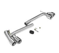 Tubo escape coche Tubo De Escape Para F30 F31 320i 318i 2013-2016 Mejorado Para MT Para MP Parachoques 4 Salidas Silenciador De Tubo De Escape Punta de silenciador(Plata)